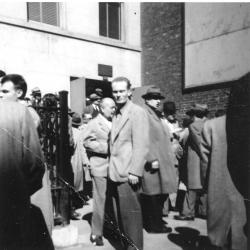 Ron Crotty in front of Musician's Union, Local 802 (New York City, New York)