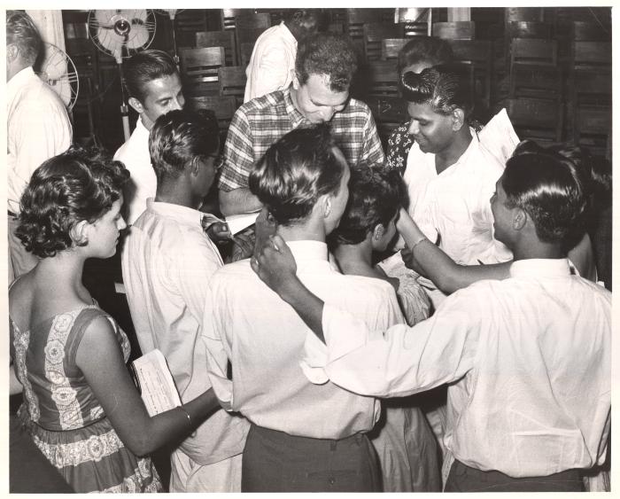 Dave Brubeck signing autographs ("Green House" in Colombo, Sri Lanka)