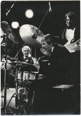 Dave Brubeck, Chris Brubeck, Randy Jones in performance (Moscow, Russia)