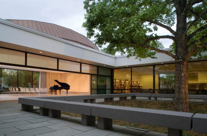 The Brubeck Room performance space at Wilton Library