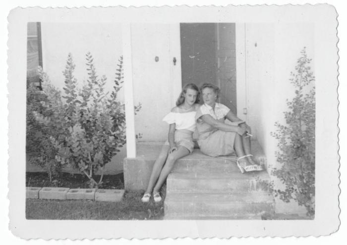 "My daughter and granddaughter in Bakersfield" (California)