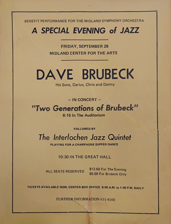 Two Generations of Brubeck (Midland Center for the Arts, Midland, Michigan)