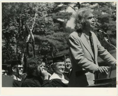 Dave Brubeck speaking at Catherine Brubeck's graduation (Simon's Rock School, Stockbridge, Massachusetts)