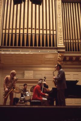 Dave Brubeck, Paul Desmond, Gerry Mulligan, Jack Six, Alan Dawson in performance #1