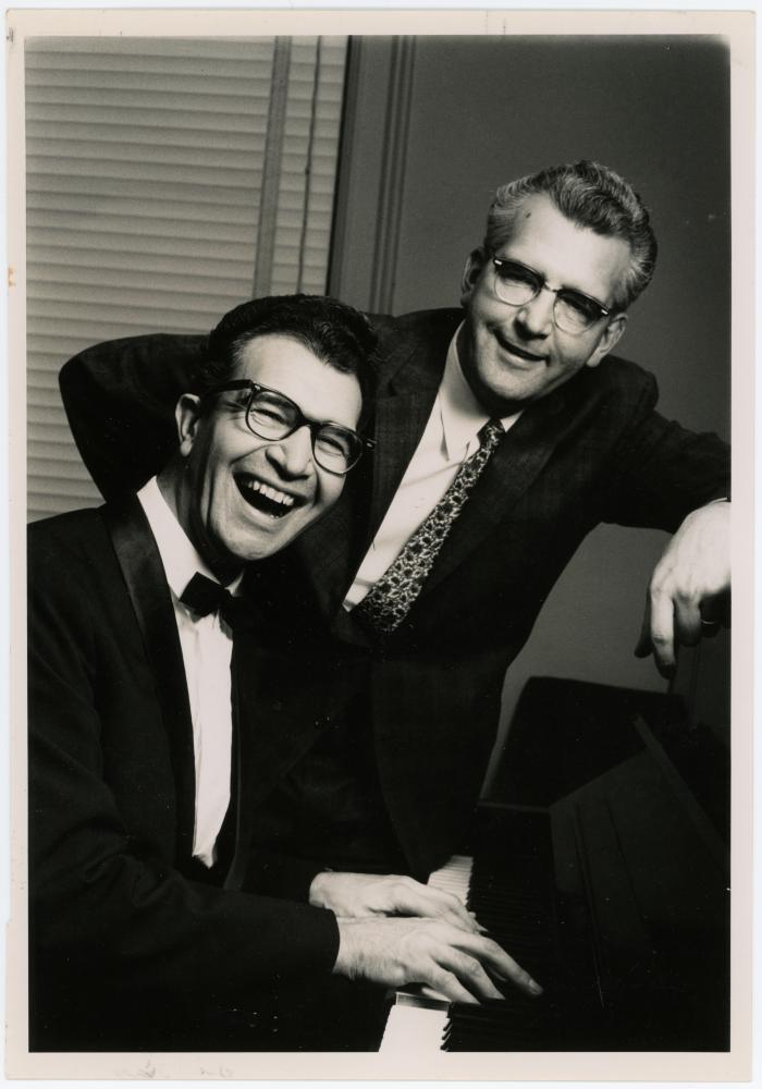 Dave Brubeck at piano with Howard Brubeck