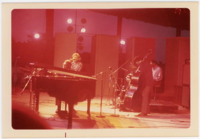 Dave Brubeck, Gerry Mulligan, Alan Dawson, Jack Six in performance (Newport, Rhode Island)