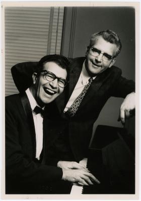 Dave Brubeck at piano with Howard Brubeck
