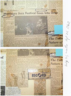 Johnny Rodrigues, "Monterey Jazz Festival Goes into Orbit," Berkeley Daily Gazette (California)