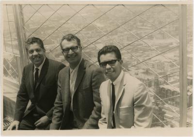 Dave Brubeck, Carlos Campos, Jr., and son (Mexico City, Mexico)