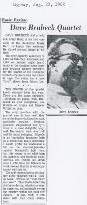 Milton R. Bass, "Dave Brubeck Quartet" (Lenox, Massachusetts)