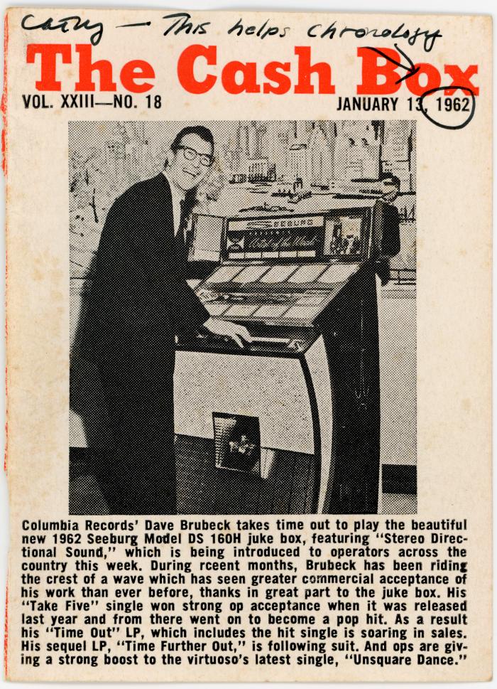 The Cash Box magazine cover