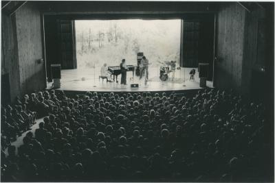 Dave Brubeck, Bobby Militello, Chris Brubeck, Randy Jones in performance "Jacob's Pillow" (Beckett, Massachusetts)