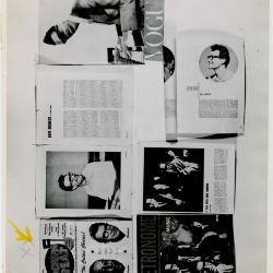 Collage of Dave Brubeck articles published in Downbeat, Metronome, etc.