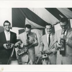 Dave Brubeck, Paul Desmond, Bob Bates, Joe Dodge at Newport Jazz Festival (Newport, Rhode Island)