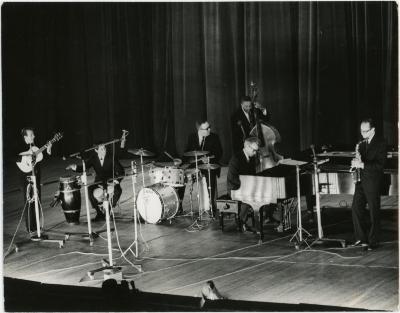 Dave Brubeck Quartet performing with Mexican musicians #1 (Mexico City, Mexico)