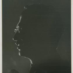 Dave Brubeck, profile silhouette (Sheraton Park Hotel, Washington, D.C.)