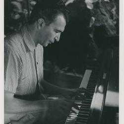 Dave Brubeck at piano in home #3 -- (Oakland, California) (8x10; credit: Bethlehem Pacific)