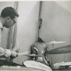 Joe Morello in recording session #1 (New York City, New York [?])