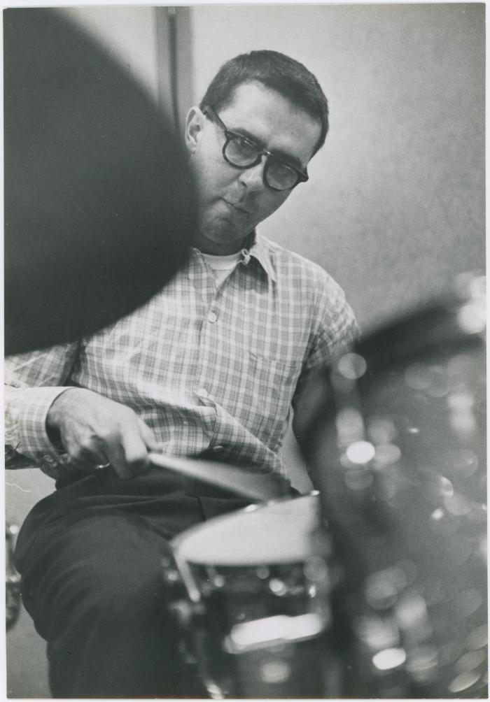 Joe Morello in recording session #4 (New York City, New York [?])