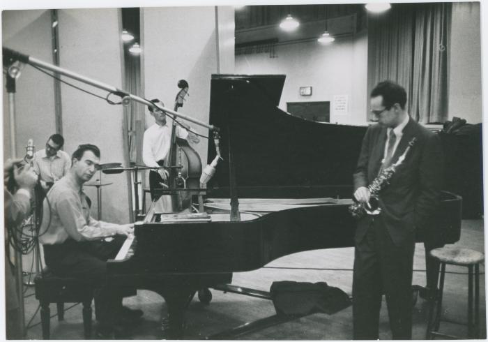 Dave Brubeck, Paul Desmond, Norman Bates, Joe Morello #1 (New York City, New York [?])