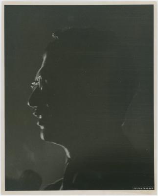 Dave Brubeck, profile silhouette (Sheraton Park Hotel, Washington, D.C.)