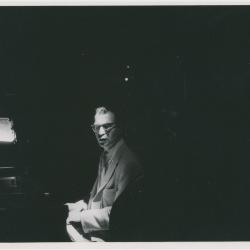 Dave Brubeck at piano on "Look Up and Live" CBS TV (Merv Griffin) (New York City, New York)