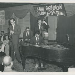 Paul Desmond, Joe Dodge, Dave Brubeck, and Norman Bates in performance at The Black Hawk (San Francisco, California)