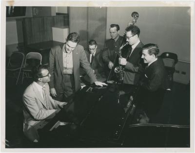 Dave Brubeck, Paul Desmond, Norman Bates, Joe Dodge, Merv Griffin, Rev. Randy Hammond on "Look Up and Live" CBS TV (Merv Griffin) #1 (New York City, New York)