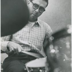 Joe Morello in recording session #4 (New York City, New York [?])