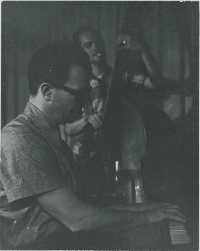 Dave Brubeck, Norman Bates in performance #2- (8x10 cardboard mounted; credit: John A. Rotnem, Hollywood )