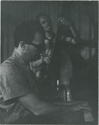 Dave Brubeck, Norman Bates in performance #2- (8x10 cardboard mounted; credit: John A. Rotnem, Hollywood )