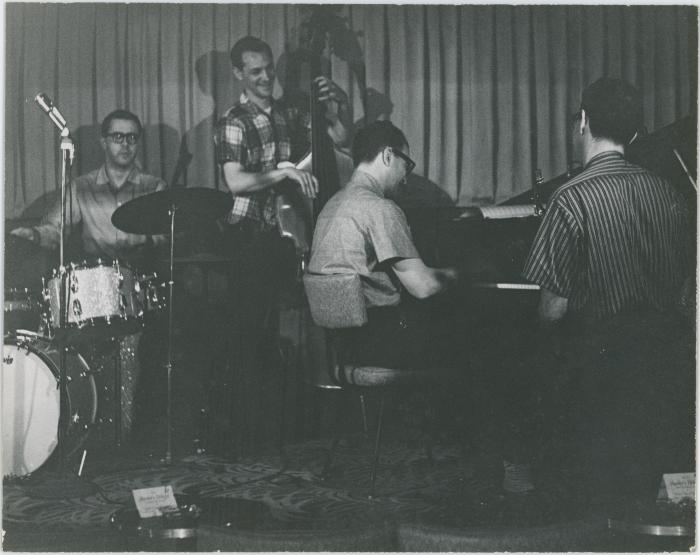 Dave Brubeck, Paul Desmond, Norman Bates, Joe Morello in performance