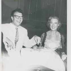Dave Brubeck (with cigarette), Marian McPartland #1 (Basin Street, New York City, New York)