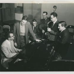 Dave Brubeck, Paul Desmond, Norman Bates, Joe Dodge, Merv Griffin, Rev. Randy Hammond on "Look Up and Live" CBS TV (Merv Griffin) #1 (New York City, New York)