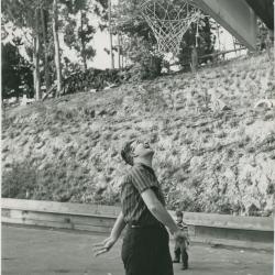 Dave Brubeck playing basketball