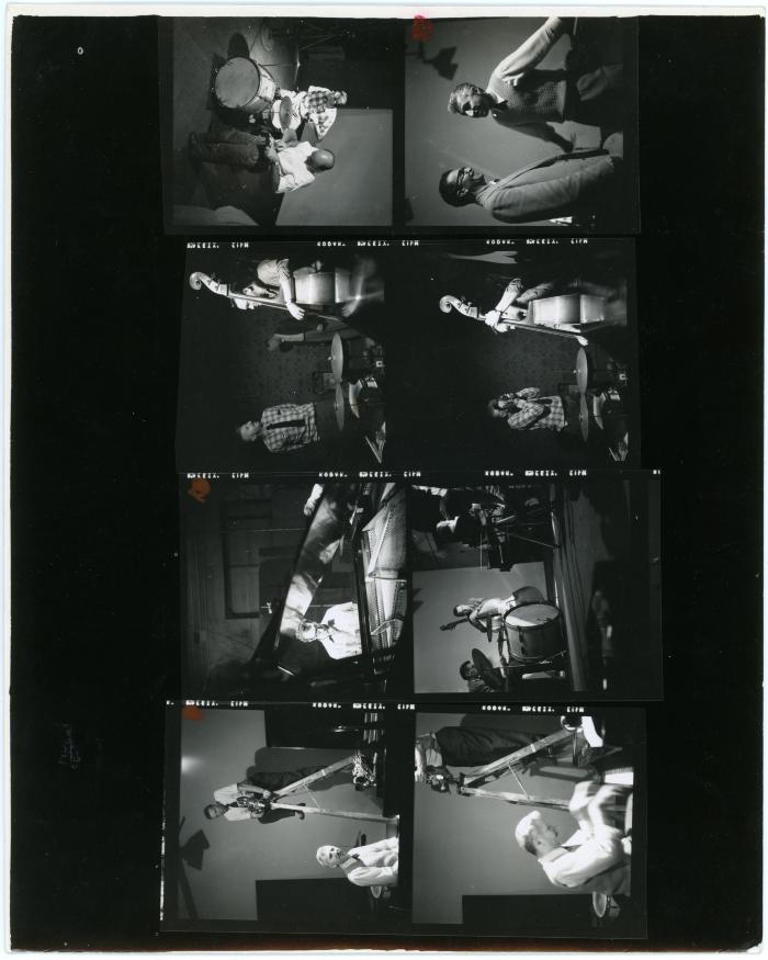 Dave Brubeck, quartet members, Gjon Mili and others -- Gjon Mili film project, "Stompin for Mili" (New York City, New York)