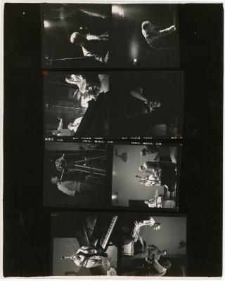 Dave Brubeck, quartet members, Gjon Mili and others -- Gjon Mili film project, "Stompin for Mili" (New York City, New York)