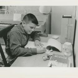 Darius Brubeck doing homework