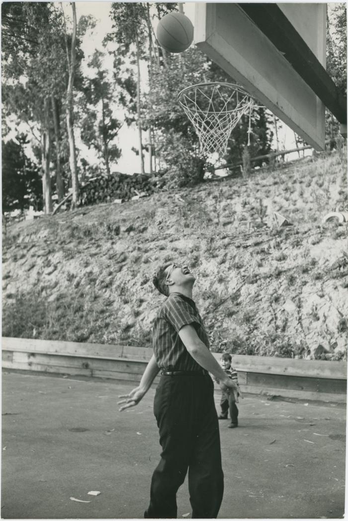 Dave Brubeck playing basketball