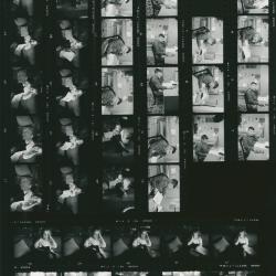 Darius Brubeck, Catherine Brubeck, and Dan Brubeck doing school work