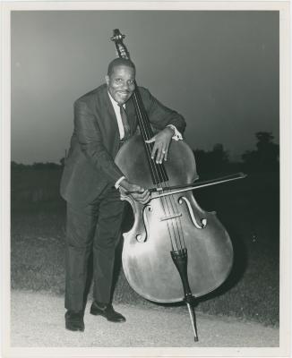 Eugene Wright with bass and bow
