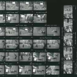 Dave Brubeck and family playing basketball