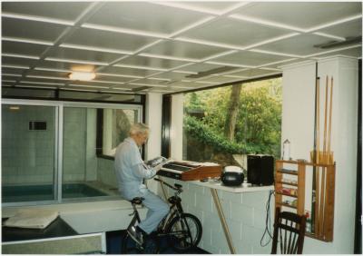 Dave Brubeck exercising at home #3 (Wilton, Connecticut)