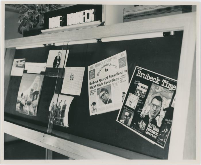 Display of Dave Brubeck 1950s albums