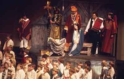 Holy Family in "La Fiesta de la Posada" performance #3 (Albuquerque, New Mexico)