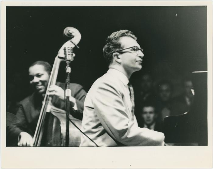 Dave Brubeck, Eugene Wright in performance