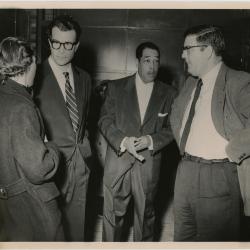 Dave Brubeck, Duke Ellington, unidentified man and woman