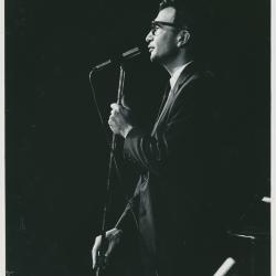 Dave Brubeck in performance at microphone