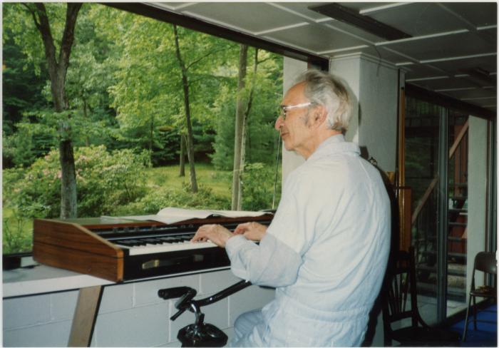 Dave Brubeck exercising at home #1 (Wilton, Connecticut)