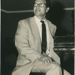 Dave Brubeck sitting at piano